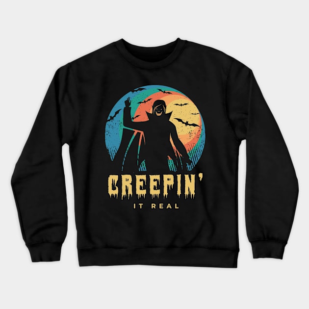 Halloween Outfit for a Vampire Lover Crewneck Sweatshirt by AlleyField